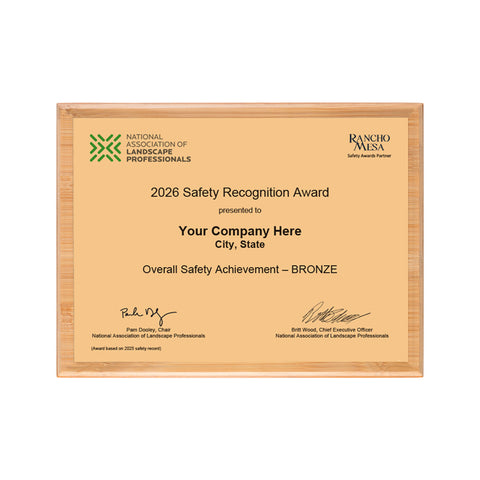 SAFETY - Overall Achievement Bronze