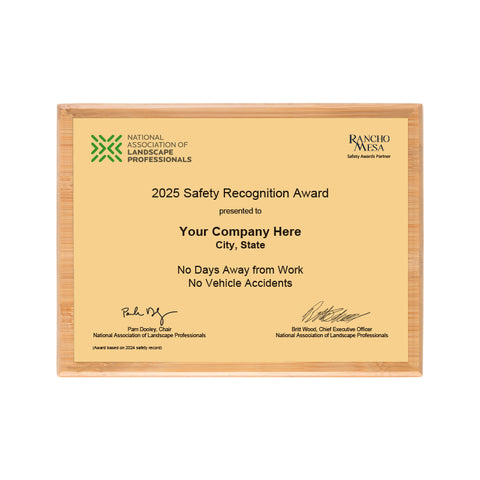 SAFETY - No Days Away from Work, No Vehicle Accidents